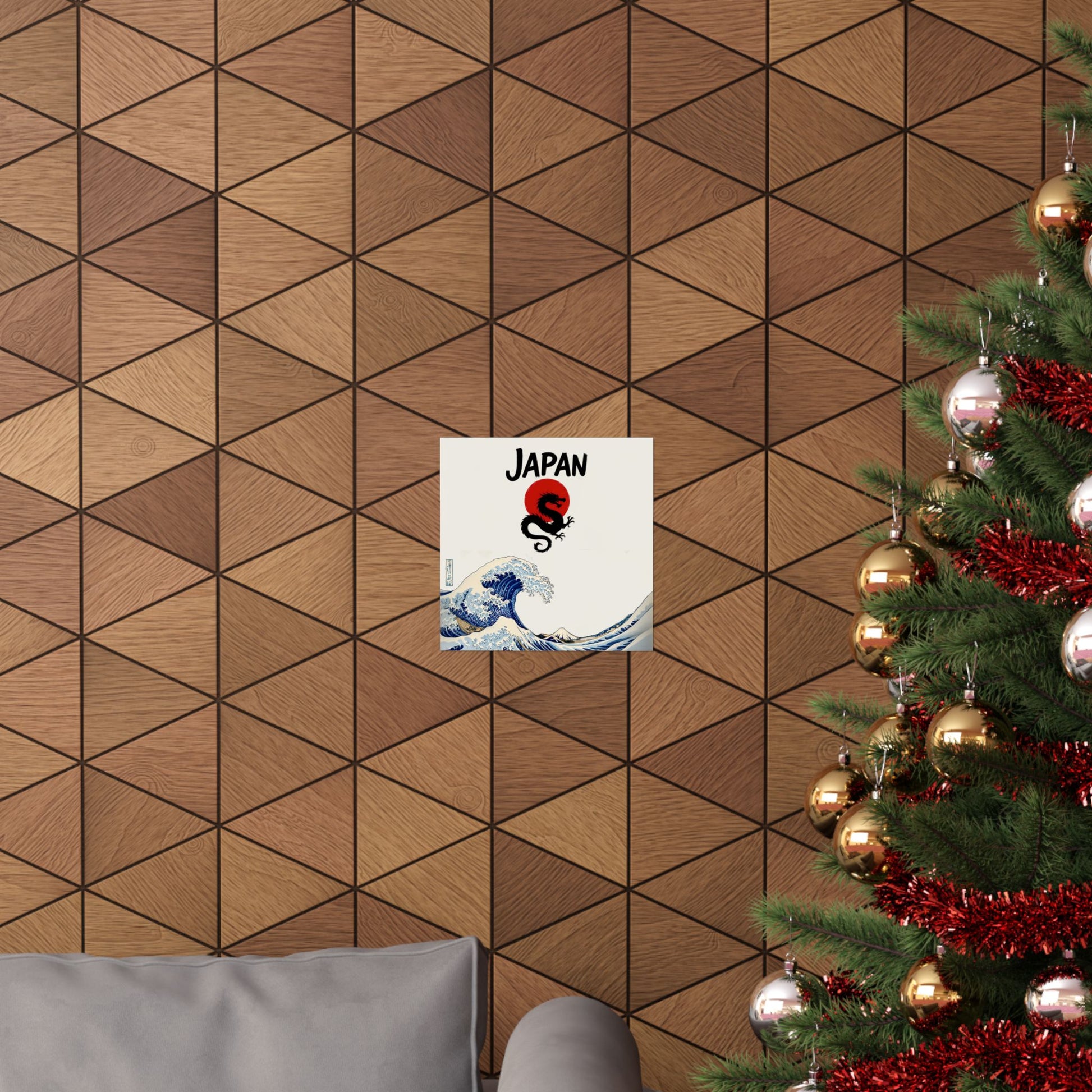 Japanese Wave Dragon Poster