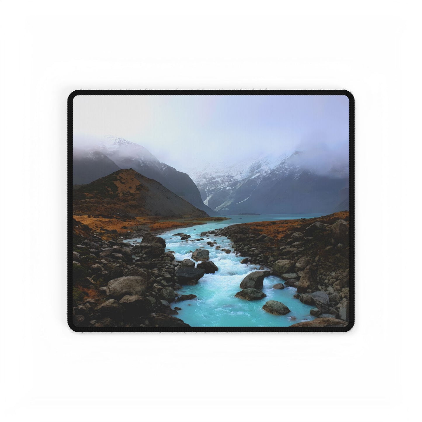 Turquoise River Desk River Desk Mat 14.4" × 12.1"