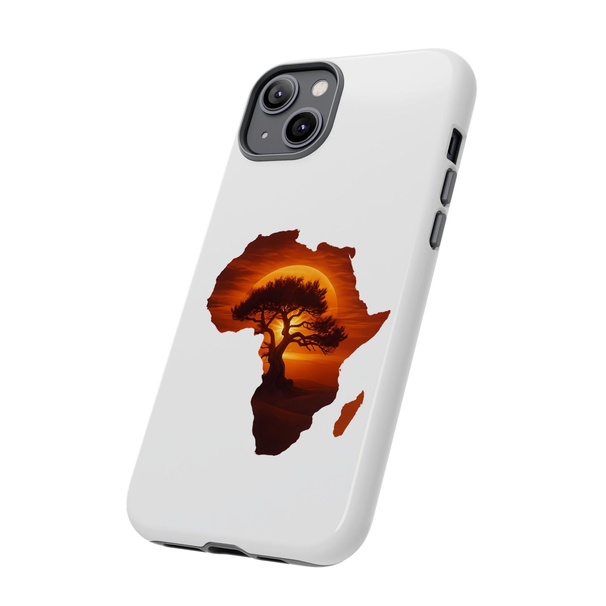 Unique Africa Map Sunset Phone Case