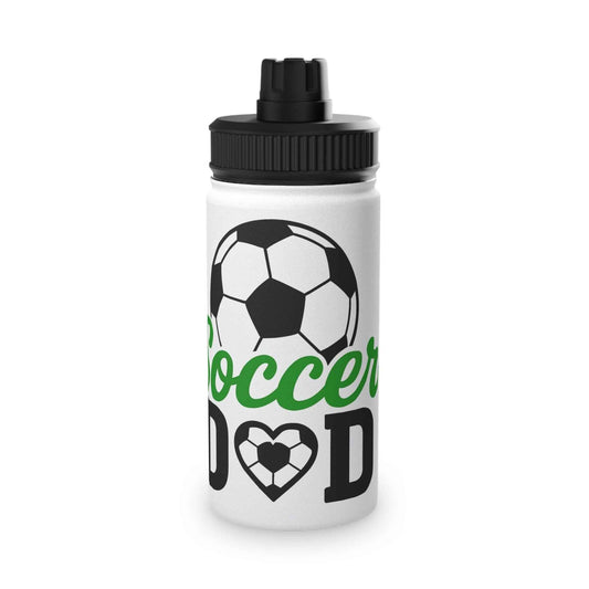 Soccer Dad Water Bottle White 12oz