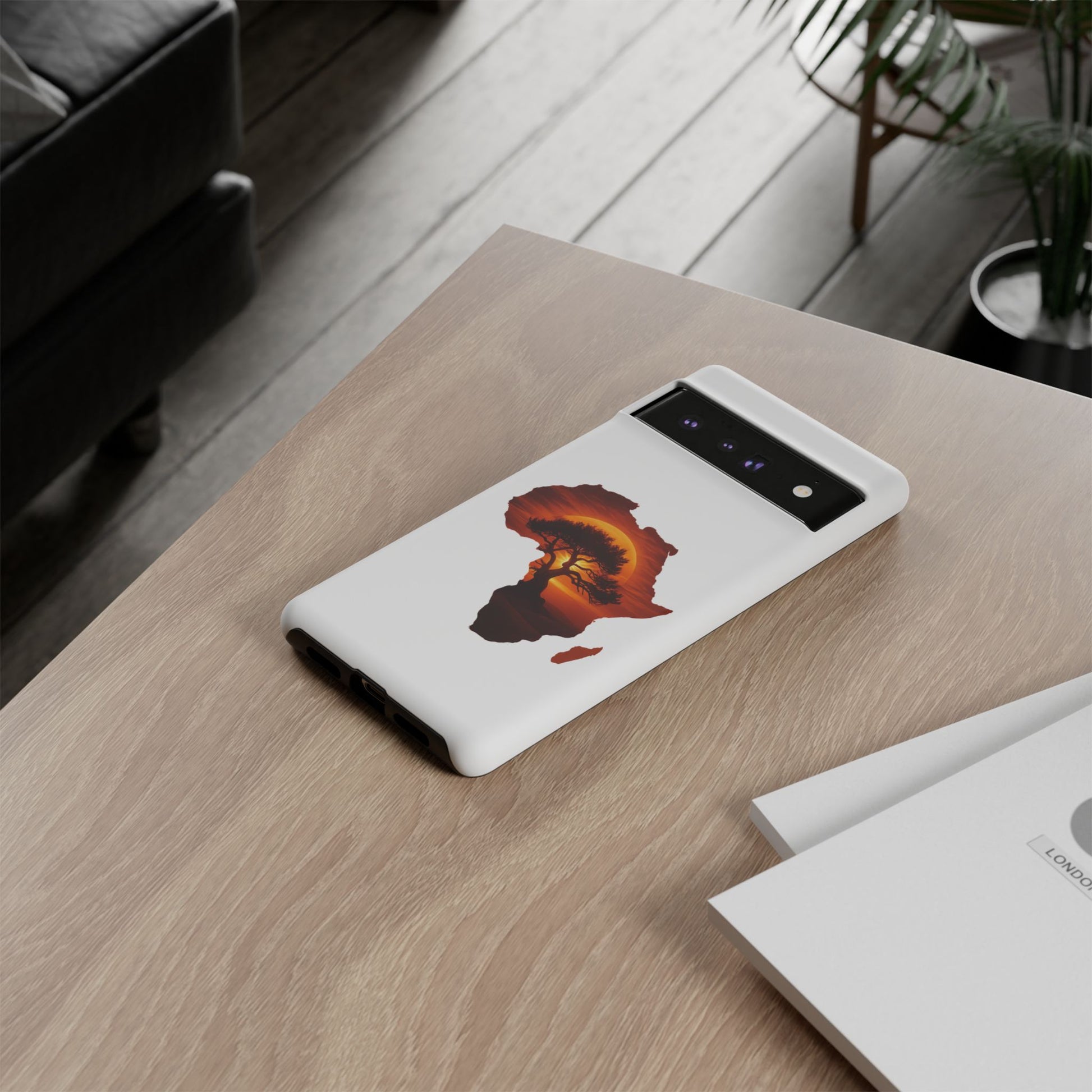 Unique Africa Map Sunset Phone Case