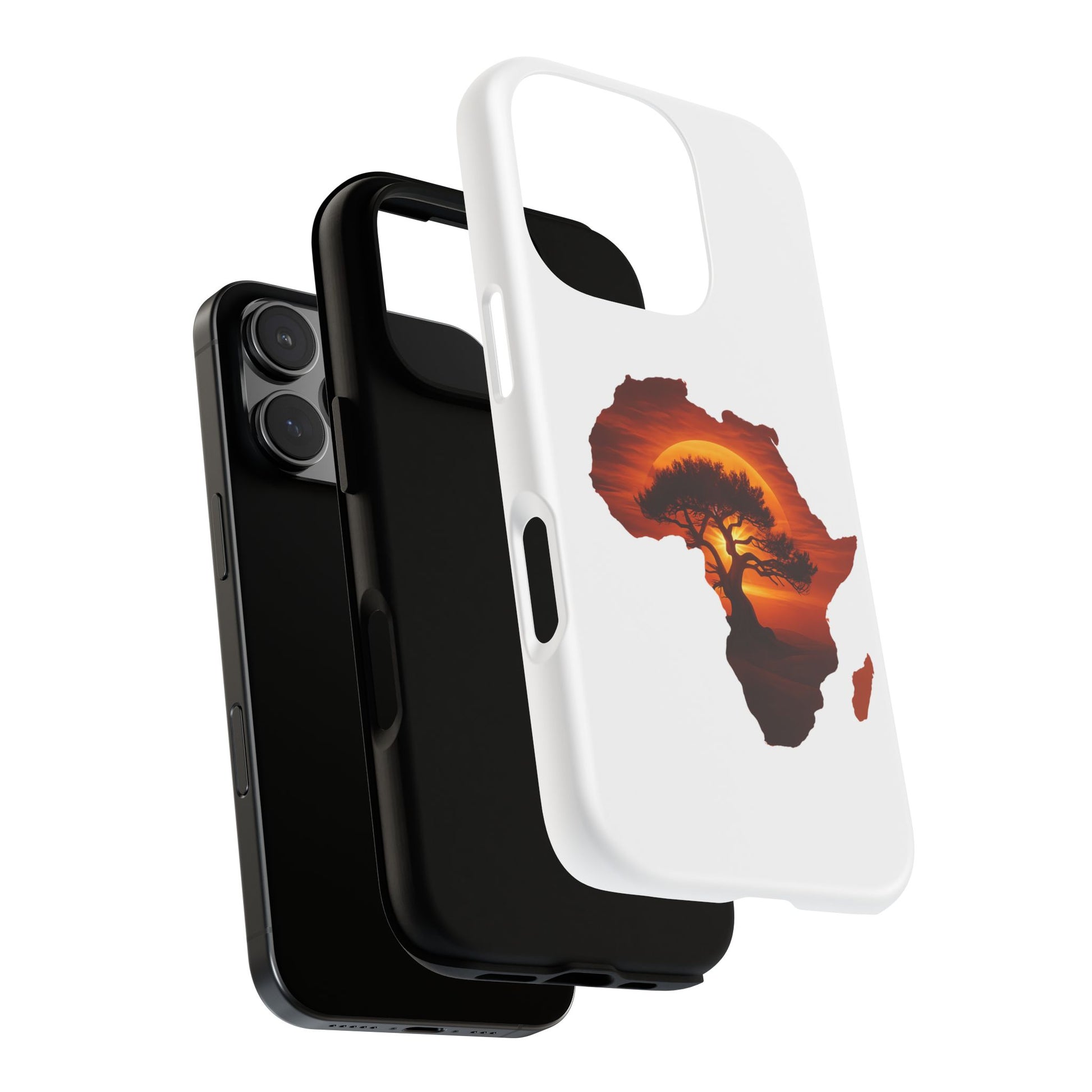 Unique Africa Map Sunset Phone Case