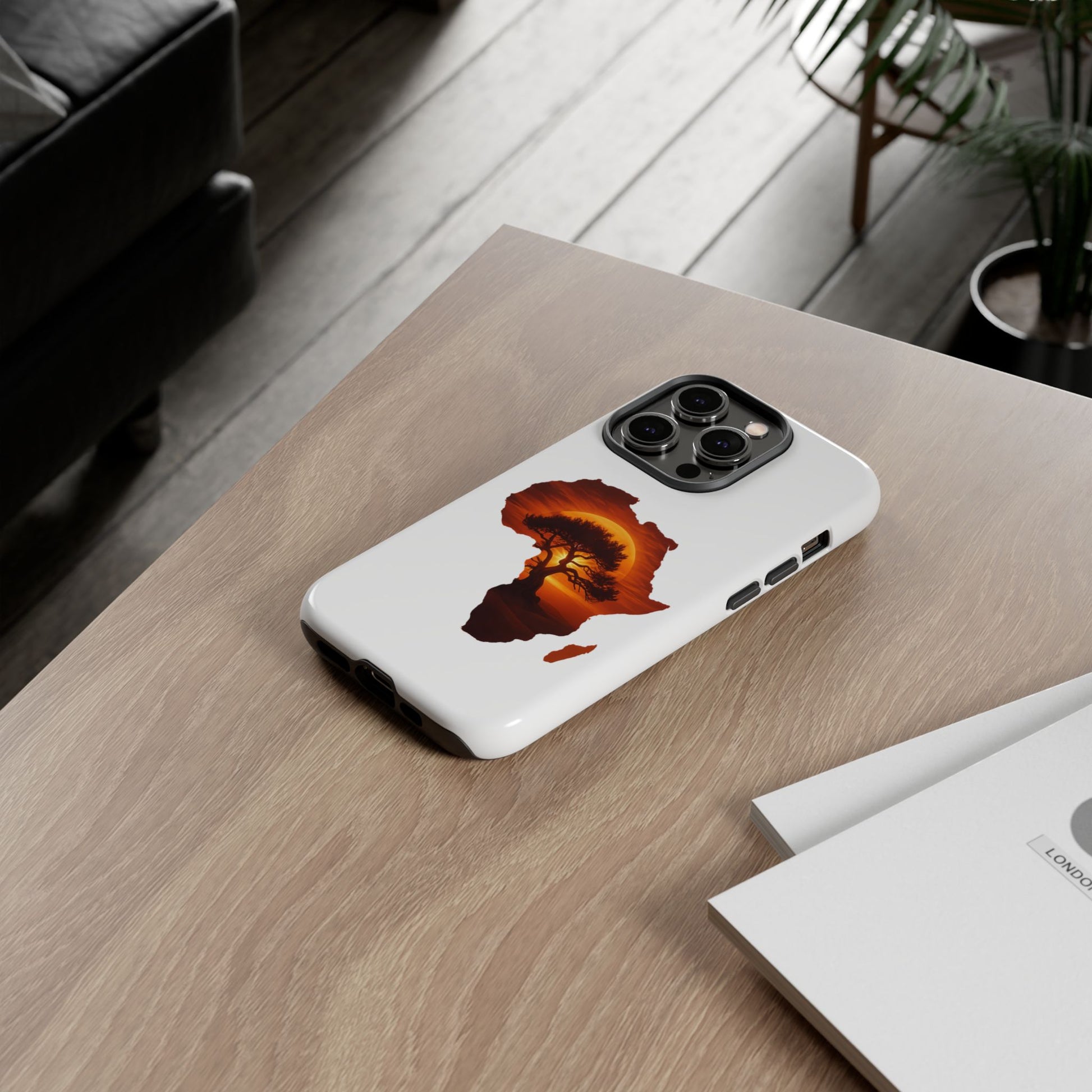 Unique Africa Map Sunset Phone Case