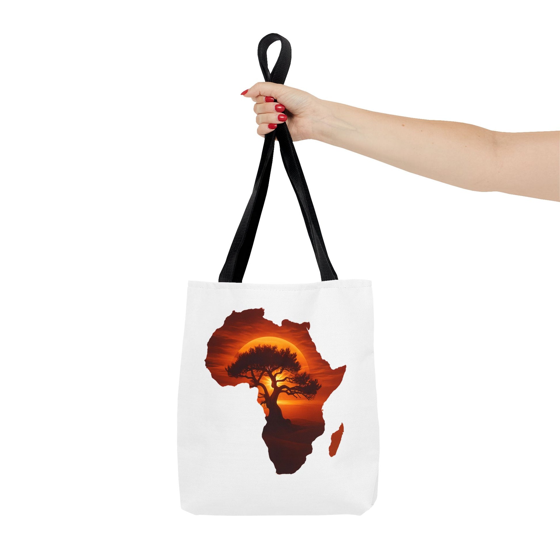 African Map Sunset Tote Bag