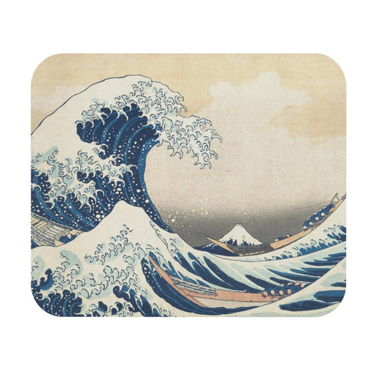 Japanese Wave Art Mouse Pad 9" × 8" Rectangle
