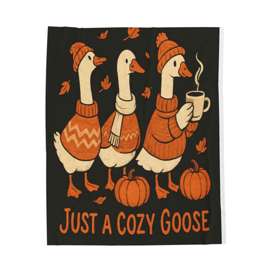 Cozy Goose Plush Blanket 50" × 60"