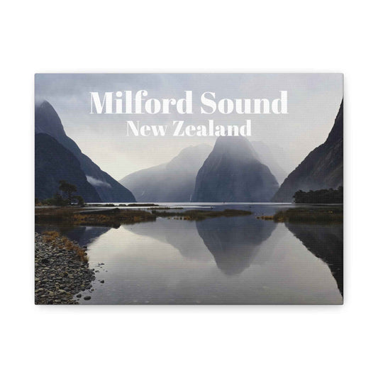 Milford Sound Canvas Wall Art 12" x 9" (Horizontal) 1.25"