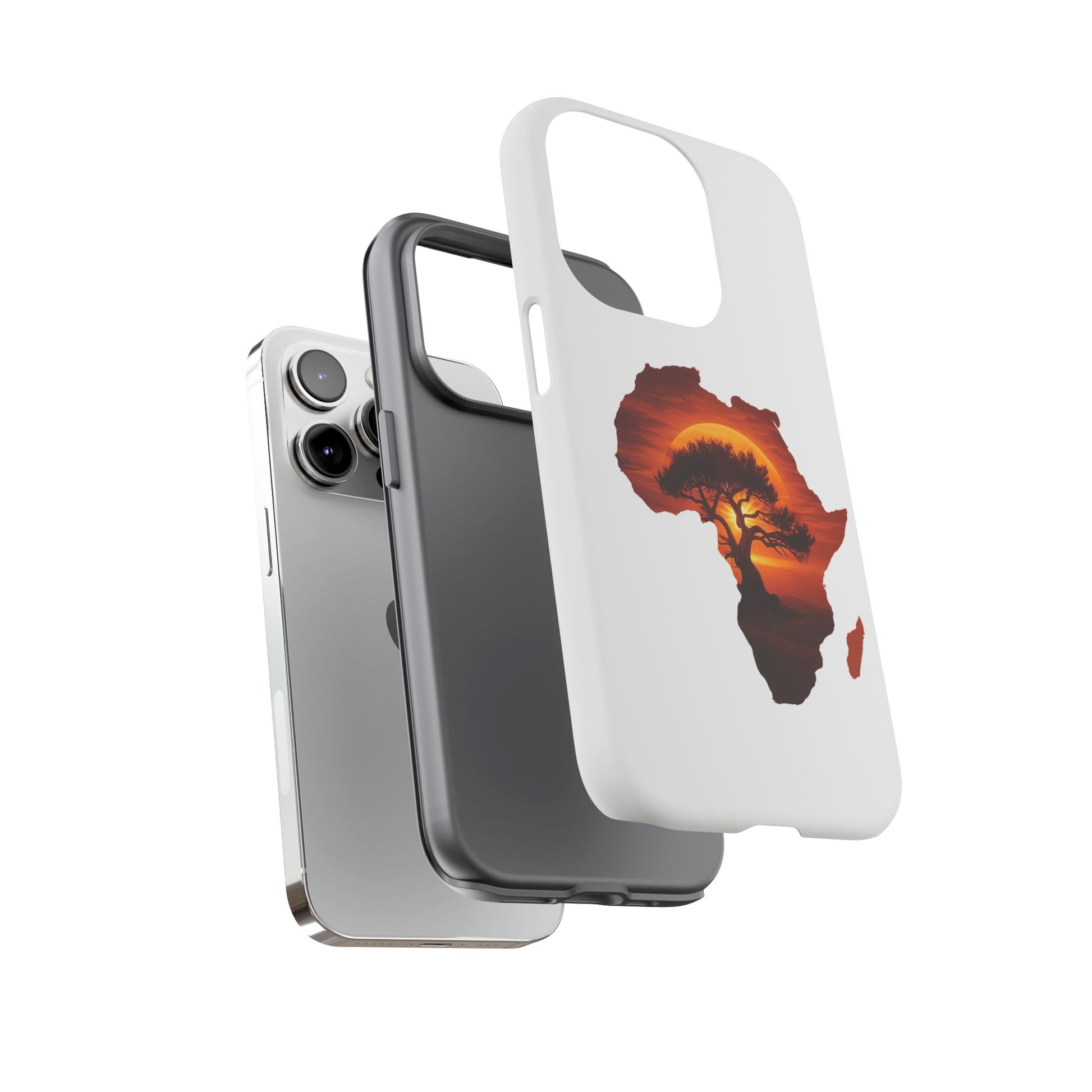 Unique Africa Map Sunset Phone Case