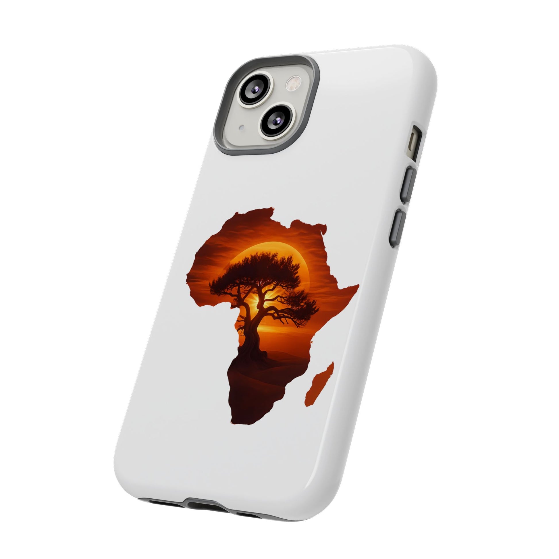 Unique Africa Map Sunset Phone Case