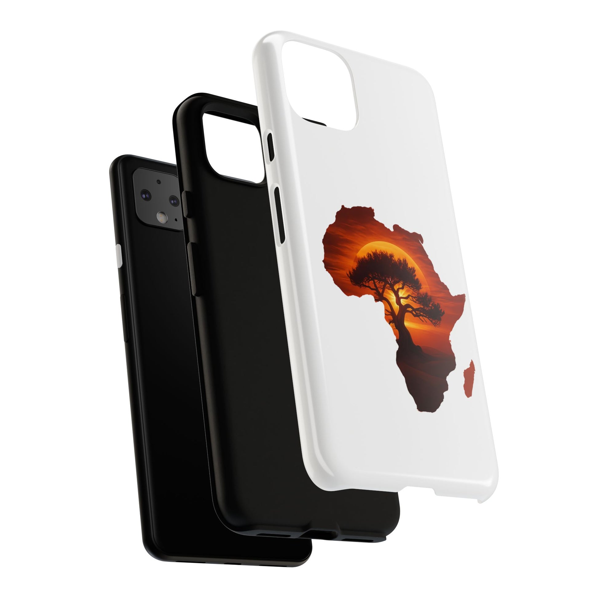Unique Africa Map Sunset Phone Case