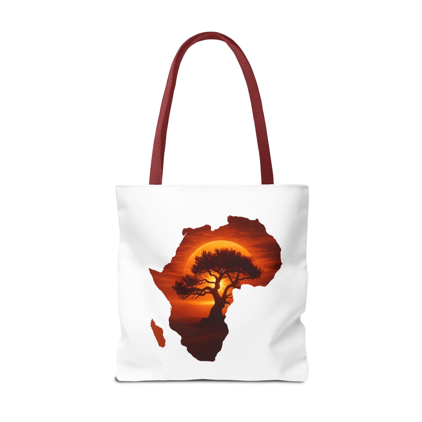 African Map Sunset Tote Bag