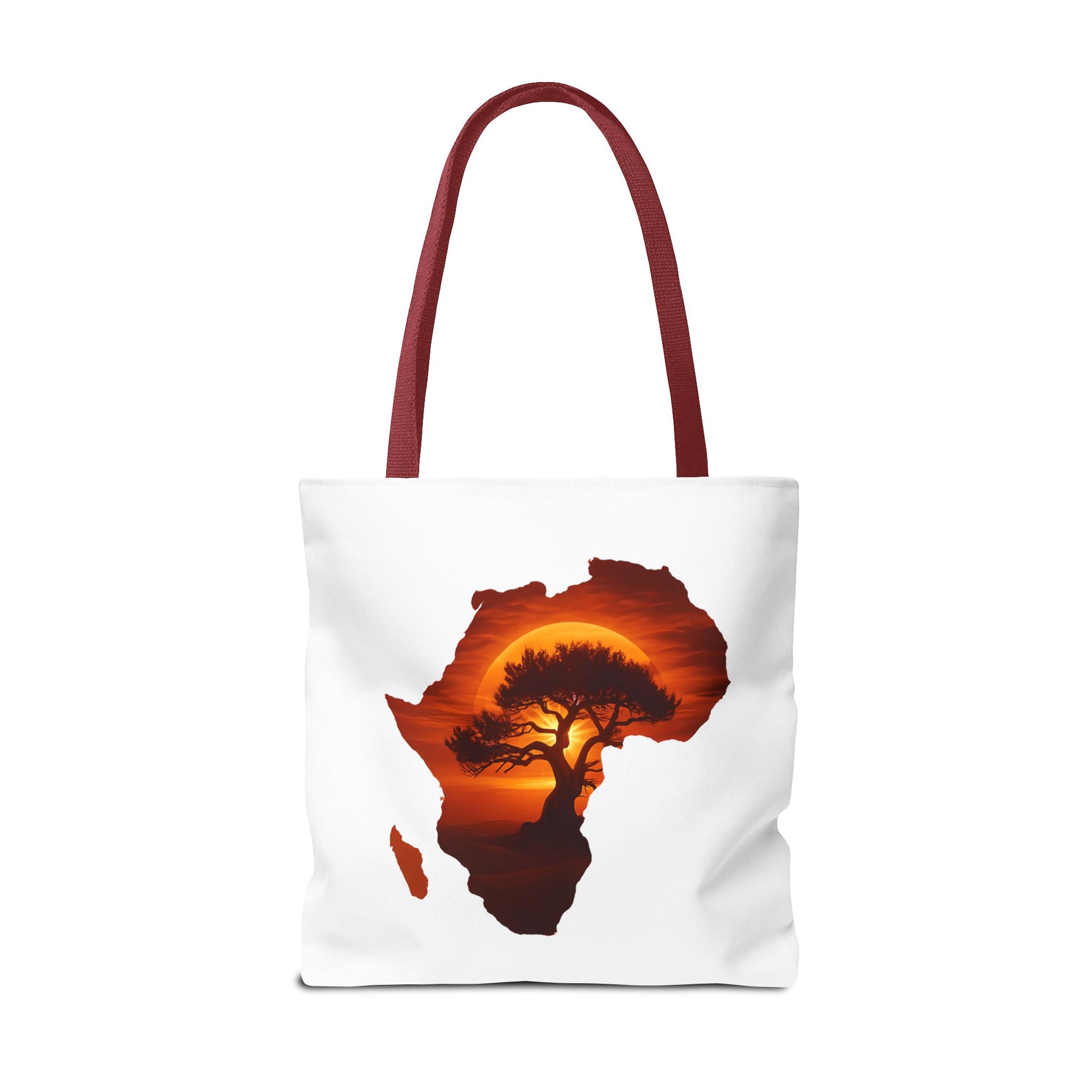 African Map Sunset Tote Bag