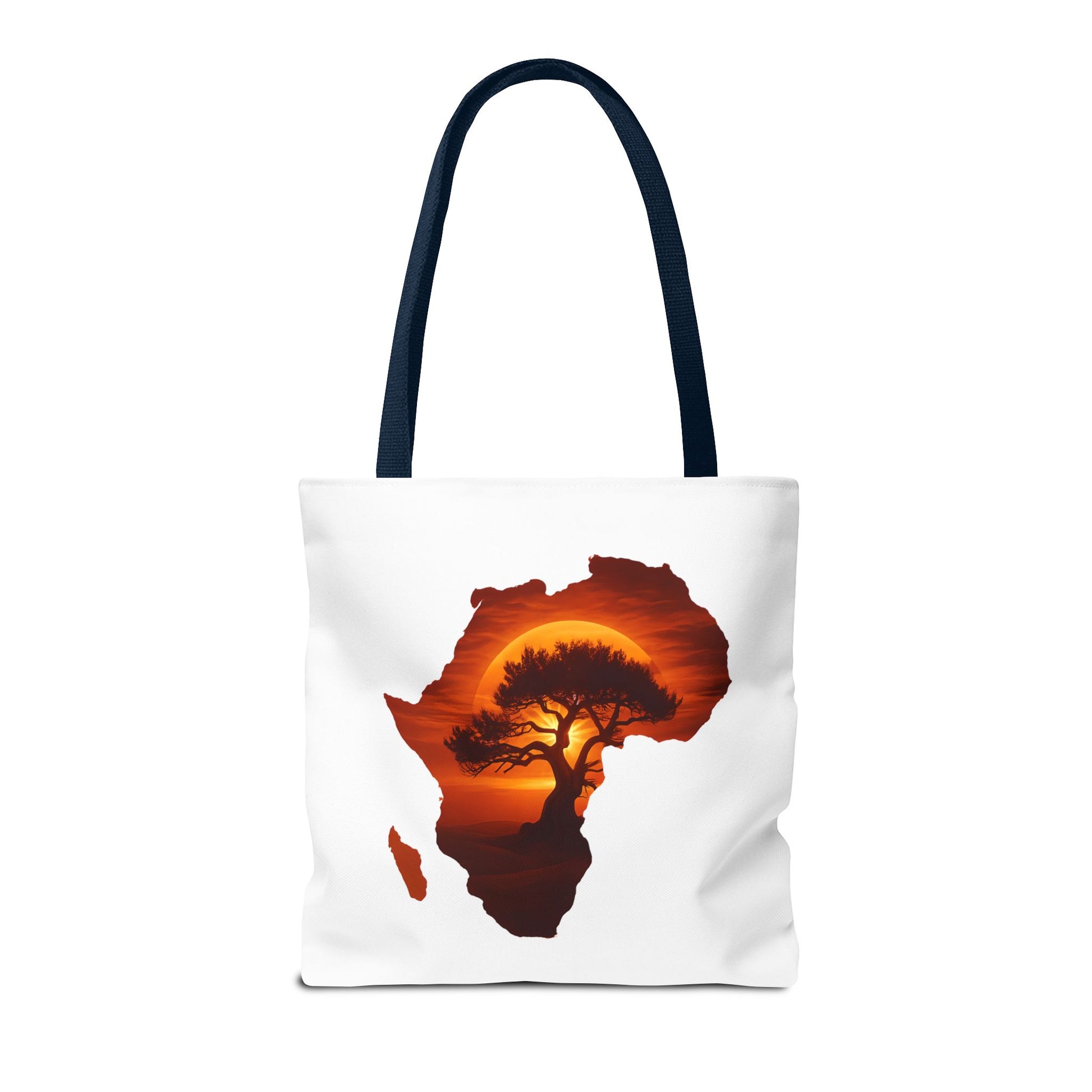 African Map Sunset Tote Bag