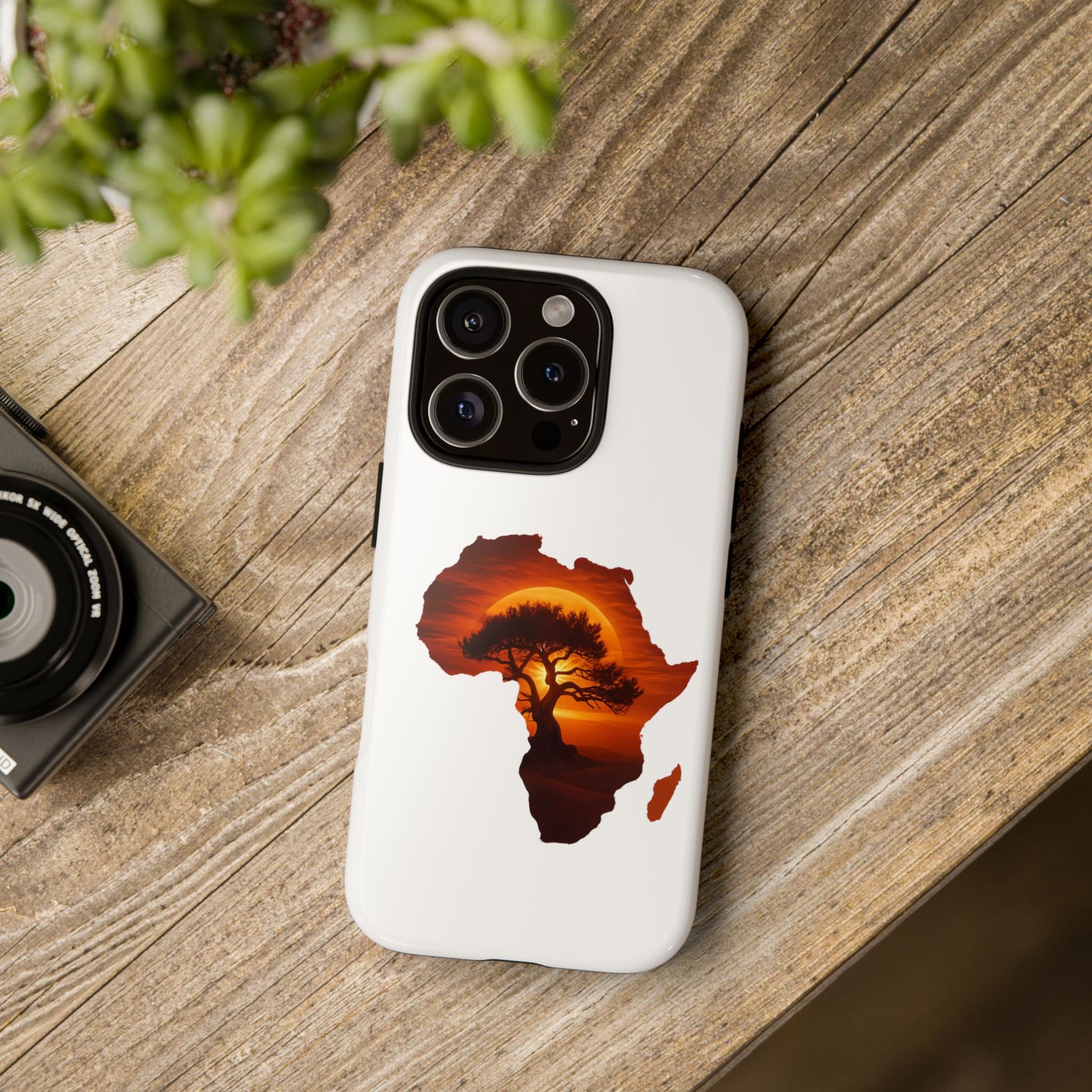 Unique Africa Map Sunset Phone Case