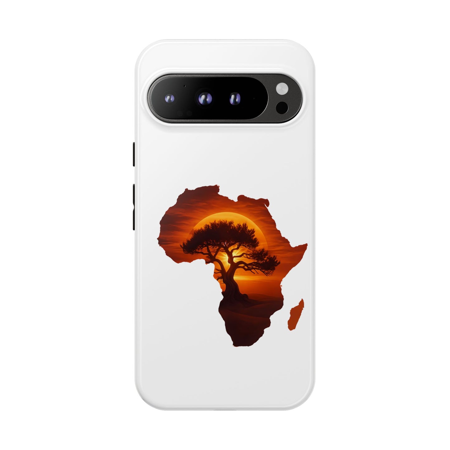 Unique Africa Map Sunset Phone Case Google Pixel 9 Pro XL Glossy