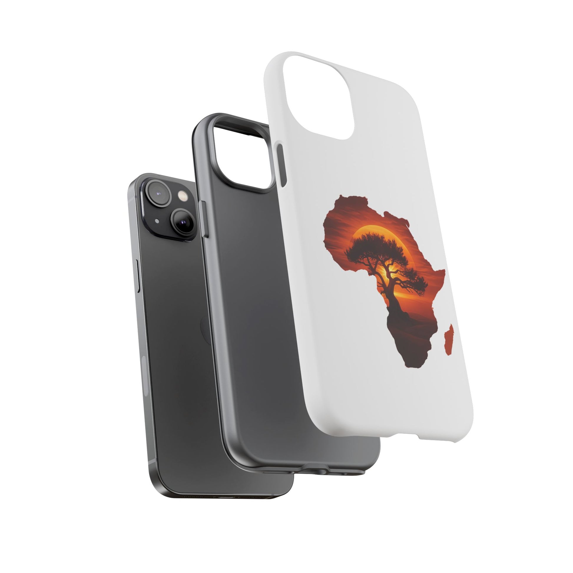 Unique Africa Map Sunset Phone Case