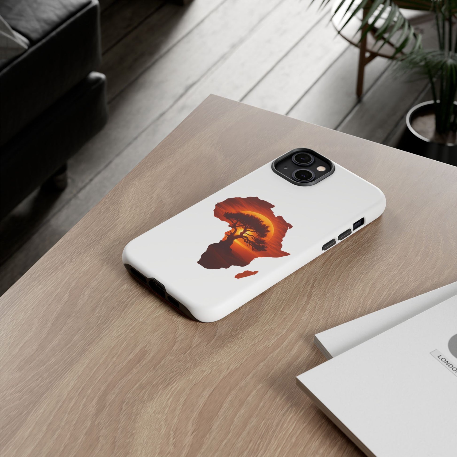 Unique Africa Map Sunset Phone Case