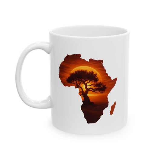 Unique Africa Map Mug 11oz