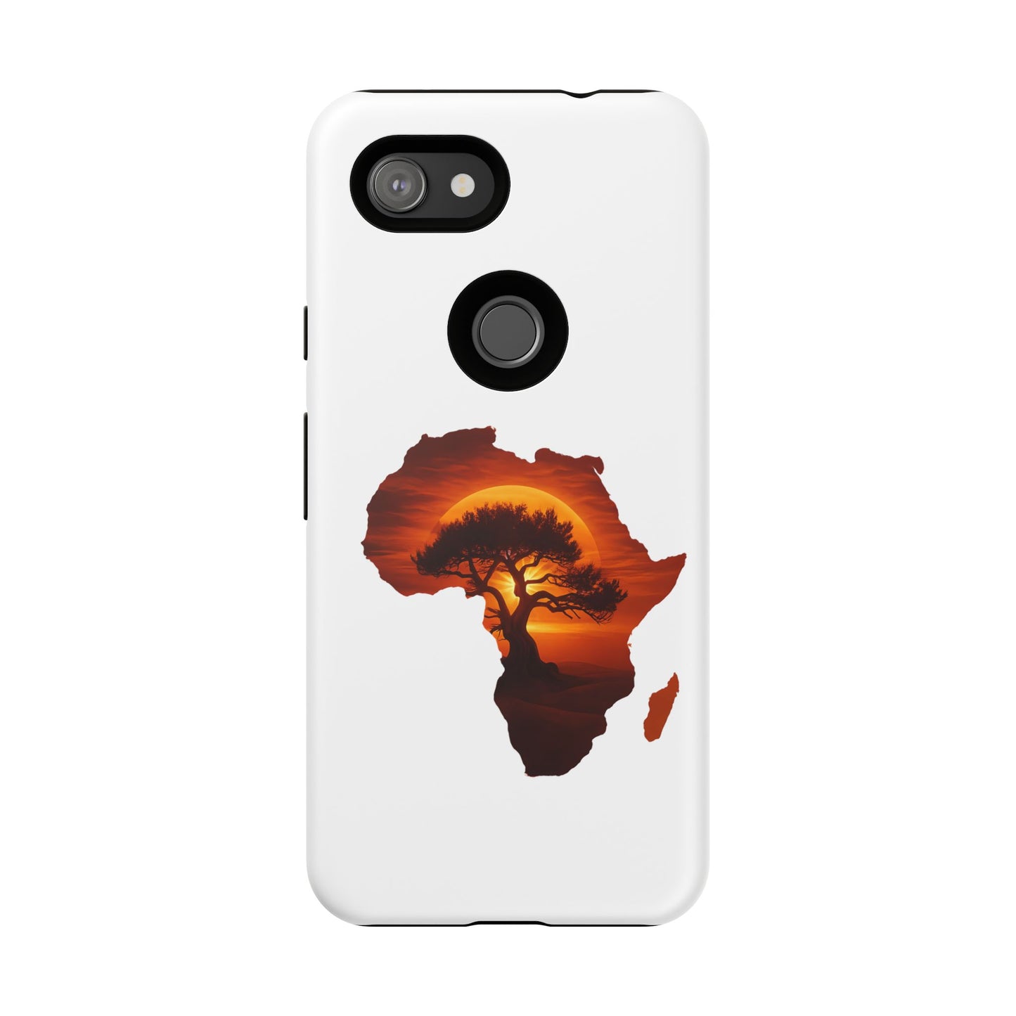 Unique Africa Map Sunset Phone Case Google Pixel 3a Matte