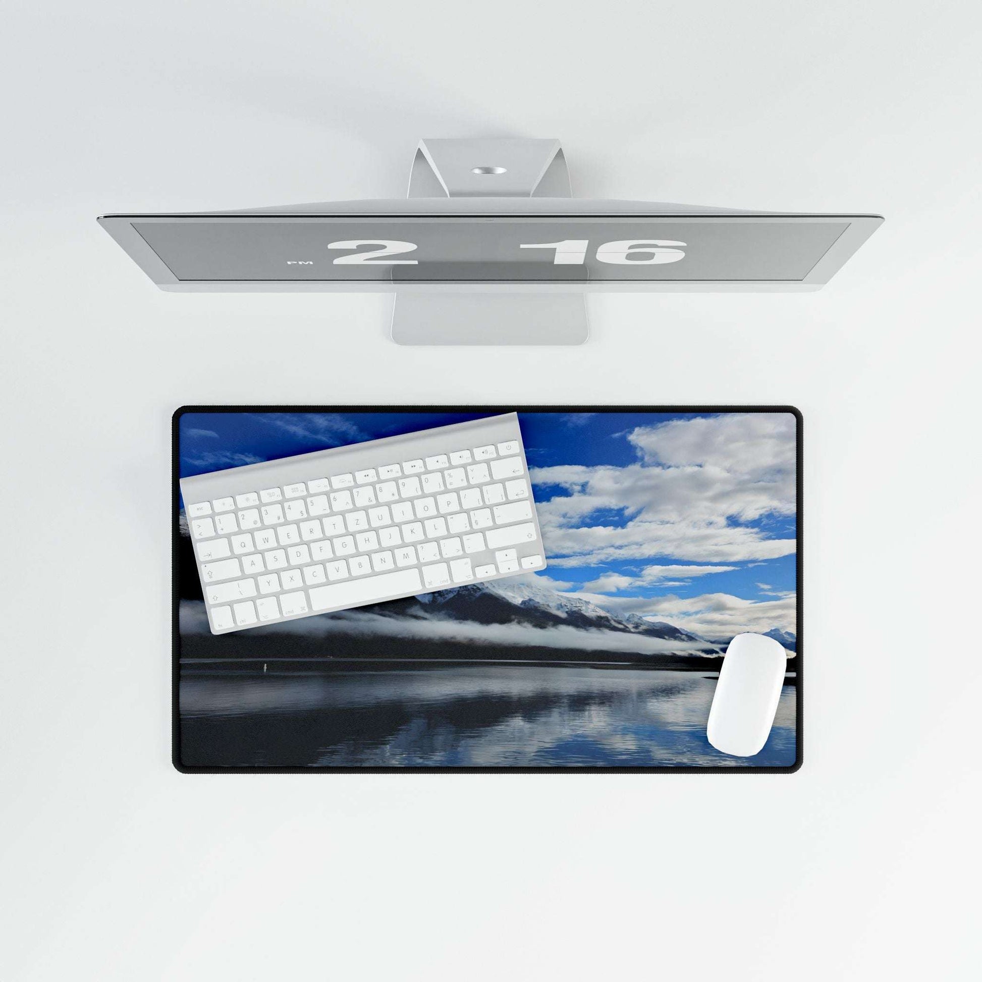 Snowy Mountain Desk Mat