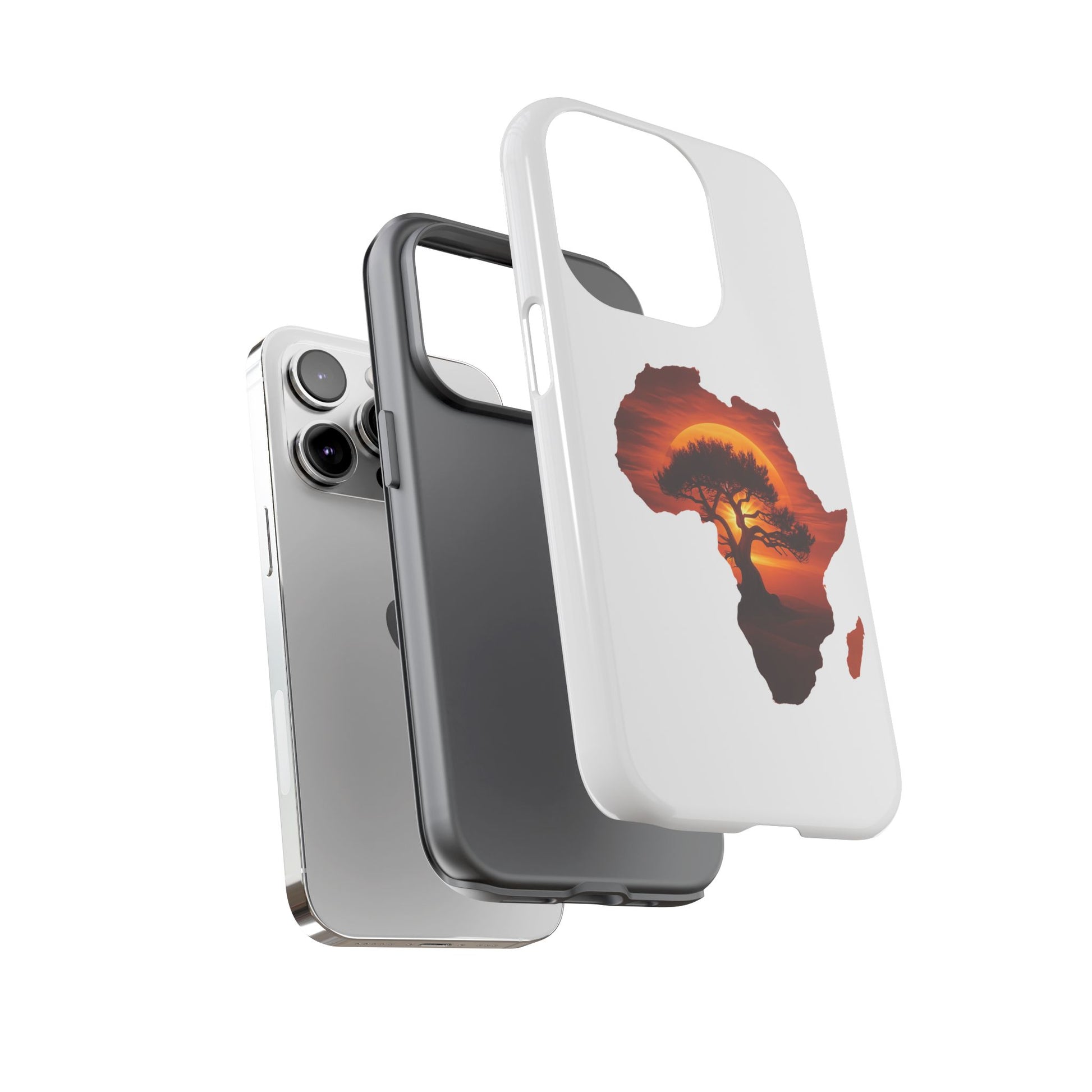Unique Africa Map Sunset Phone Case