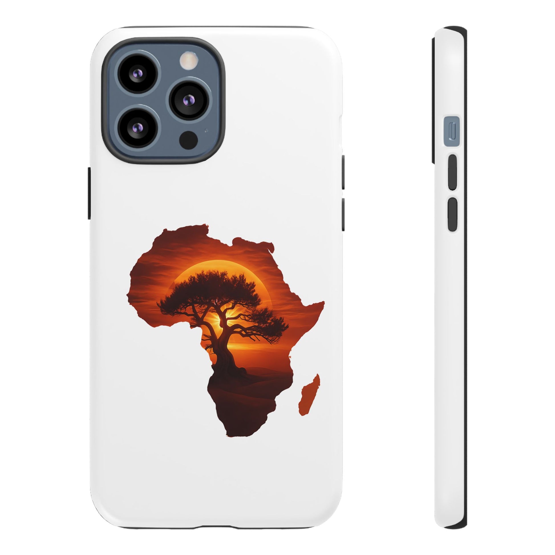 Unique Africa Map Sunset Phone Case