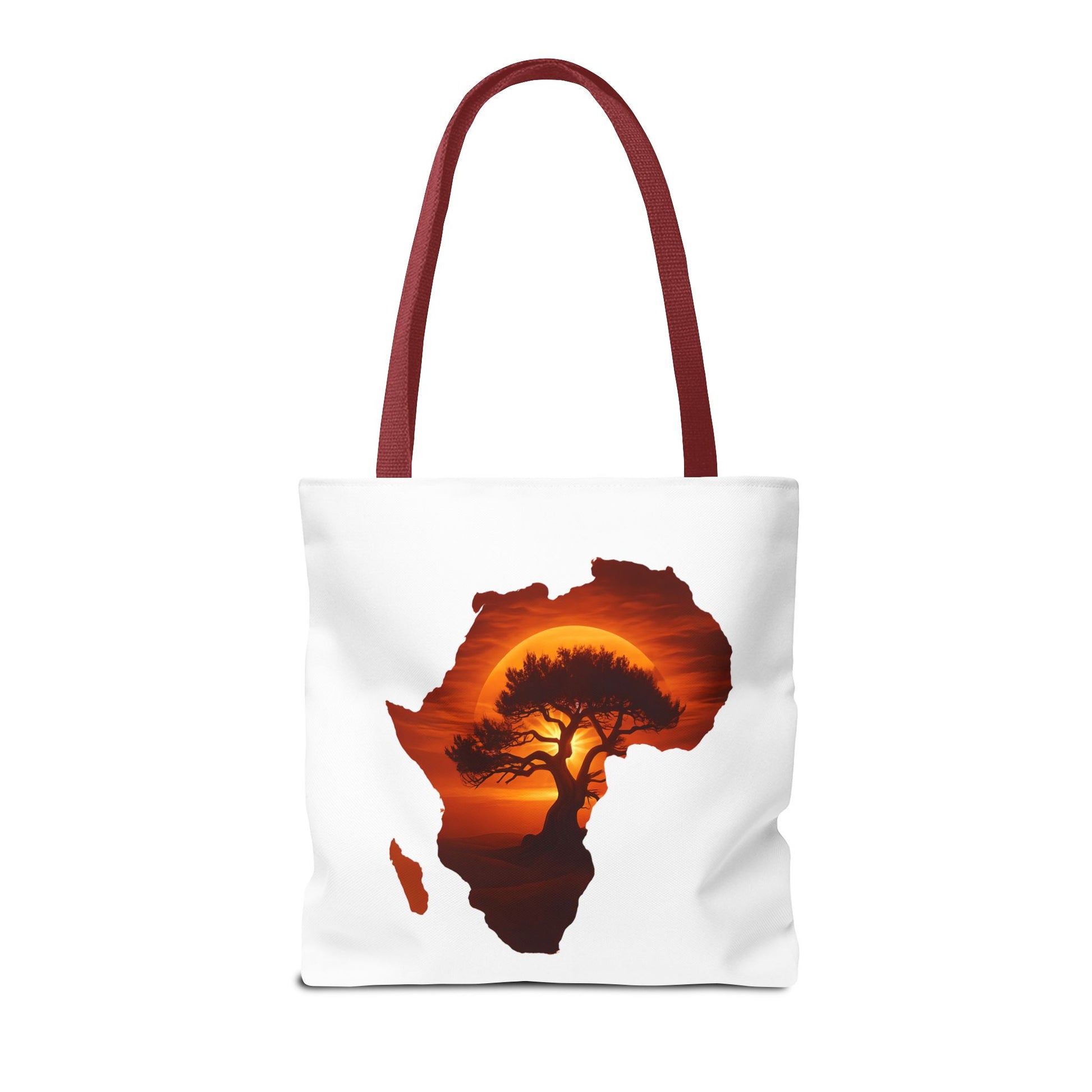 African Map Sunset Tote Bag