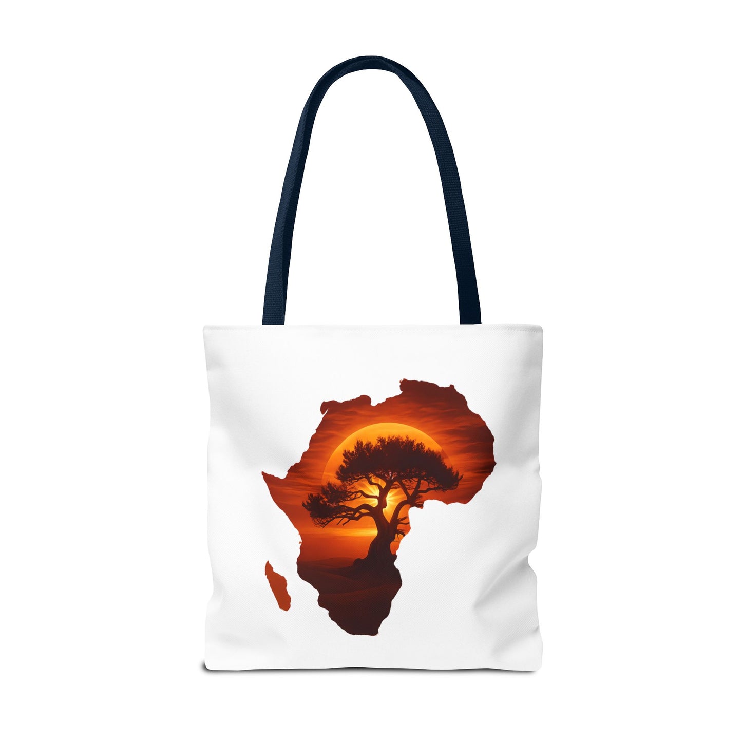 African Map Sunset Tote Bag