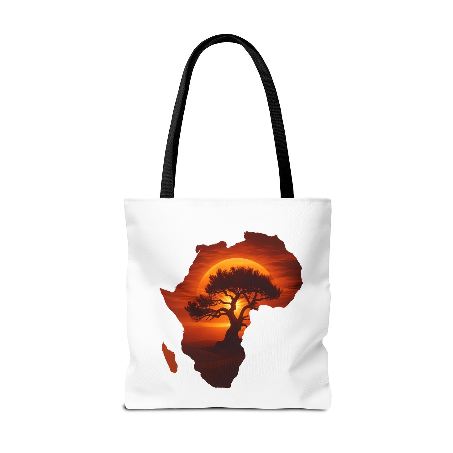 African Map Sunset Tote Bag