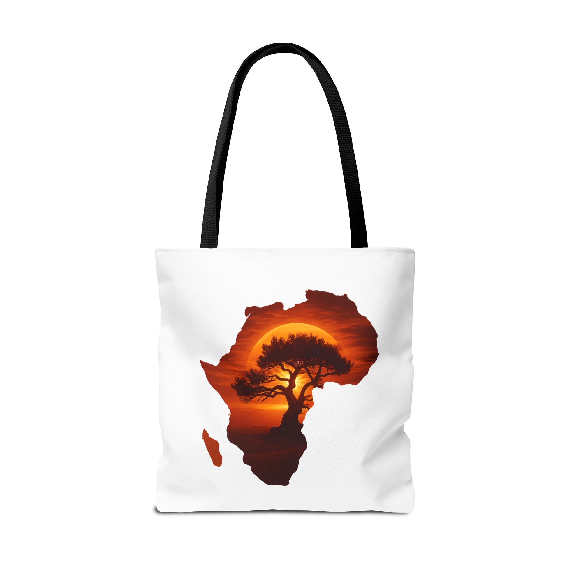 African Map Sunset Tote Bag