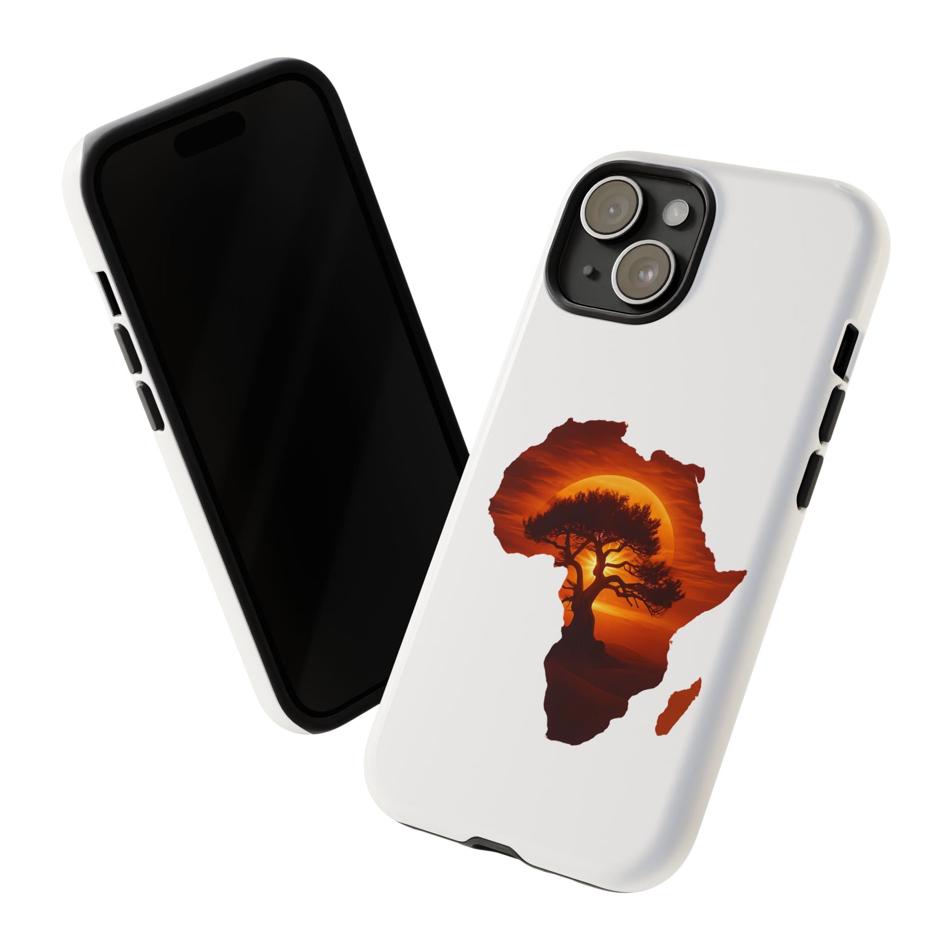Unique Africa Map Sunset Phone Case
