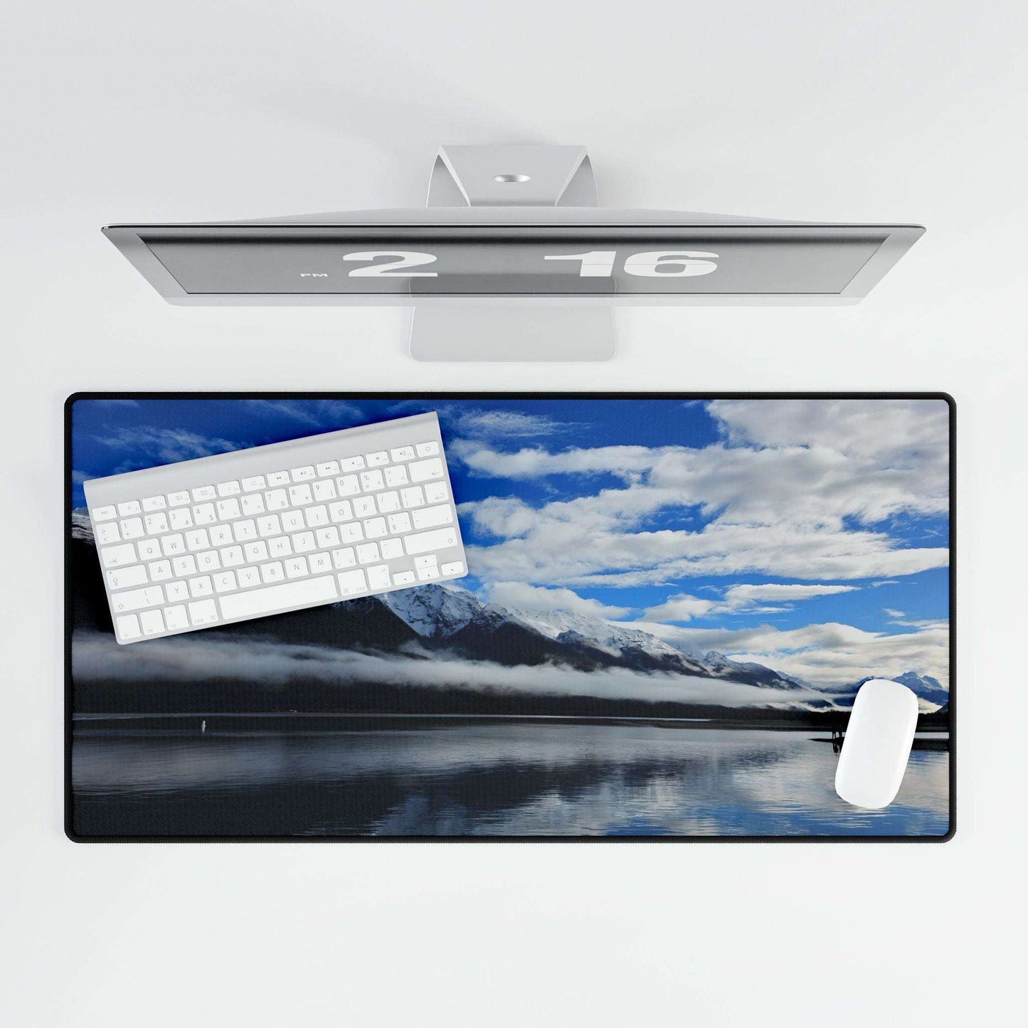 Snowy Mountain Desk Mat
