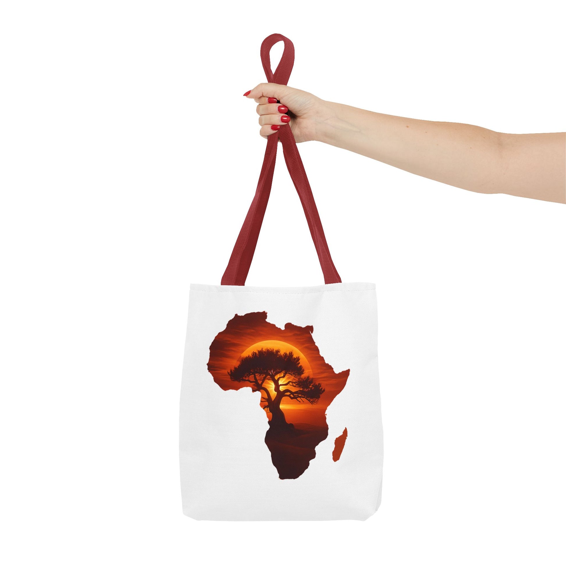 African Map Sunset Tote Bag