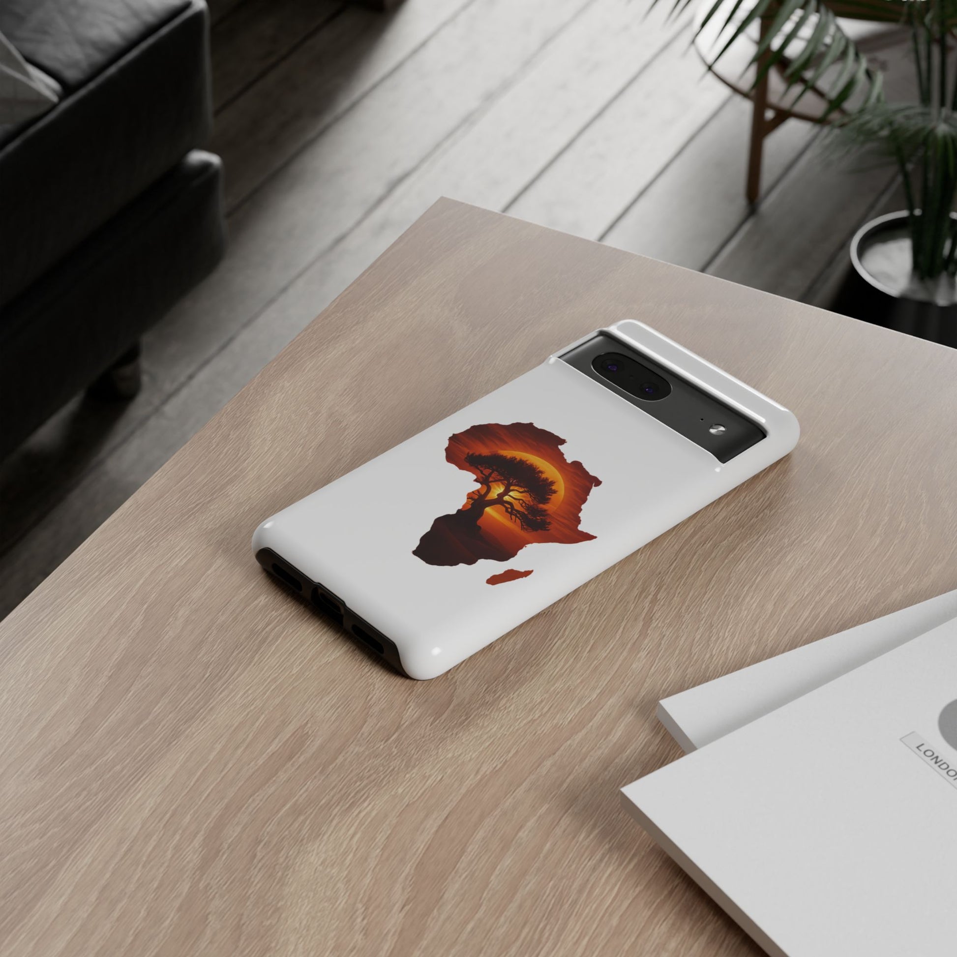 Unique Africa Map Sunset Phone Case