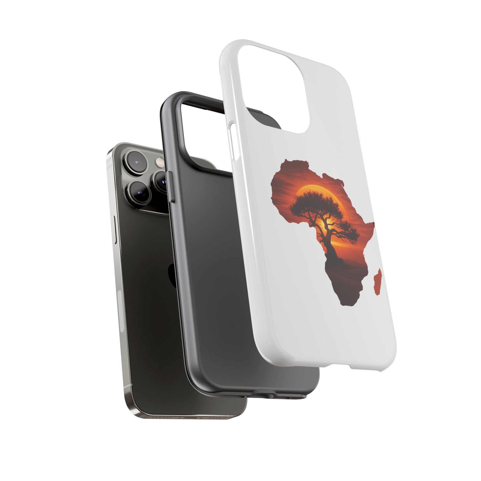 Unique Africa Map Sunset Phone Case