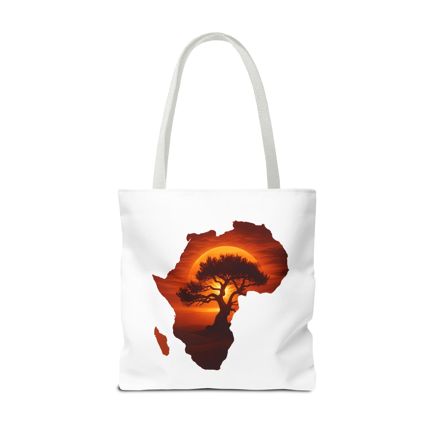 African Map Sunset Tote Bag