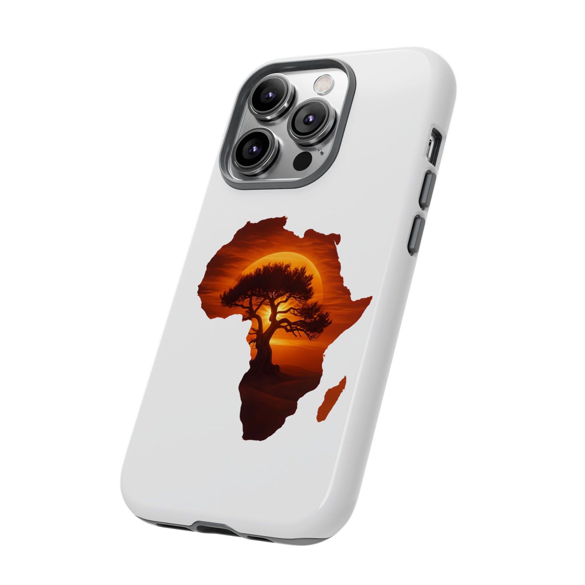 Unique Africa Map Sunset Phone Case