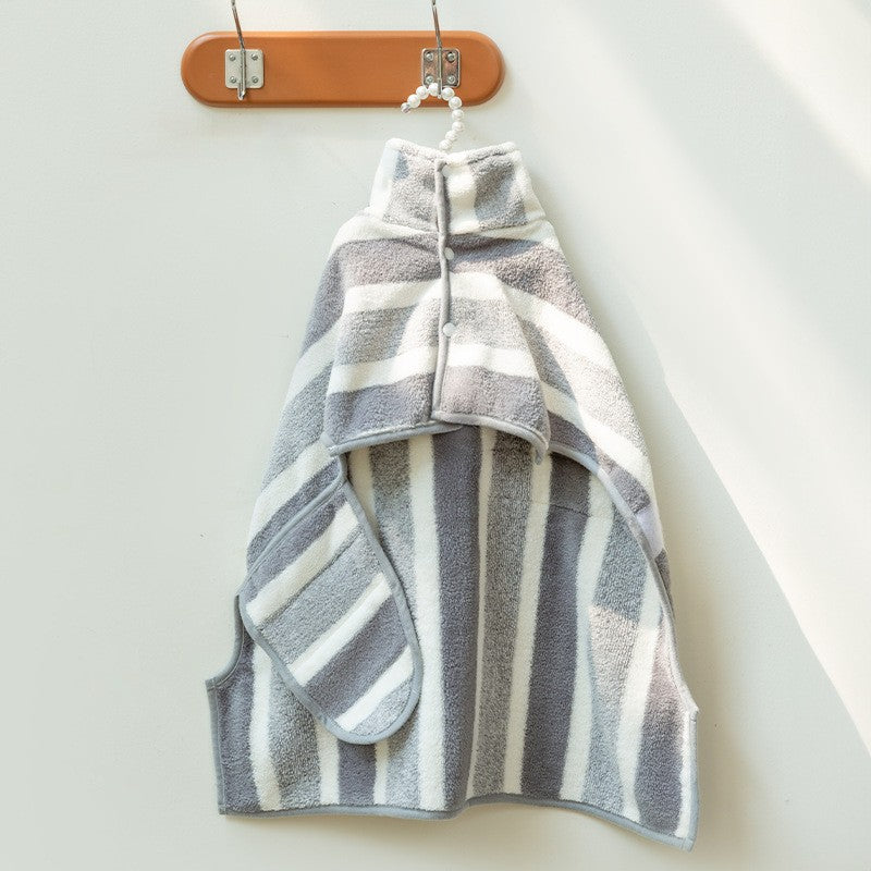 Dog Bathrobe Classic Grey-Striped Bathrobe S code