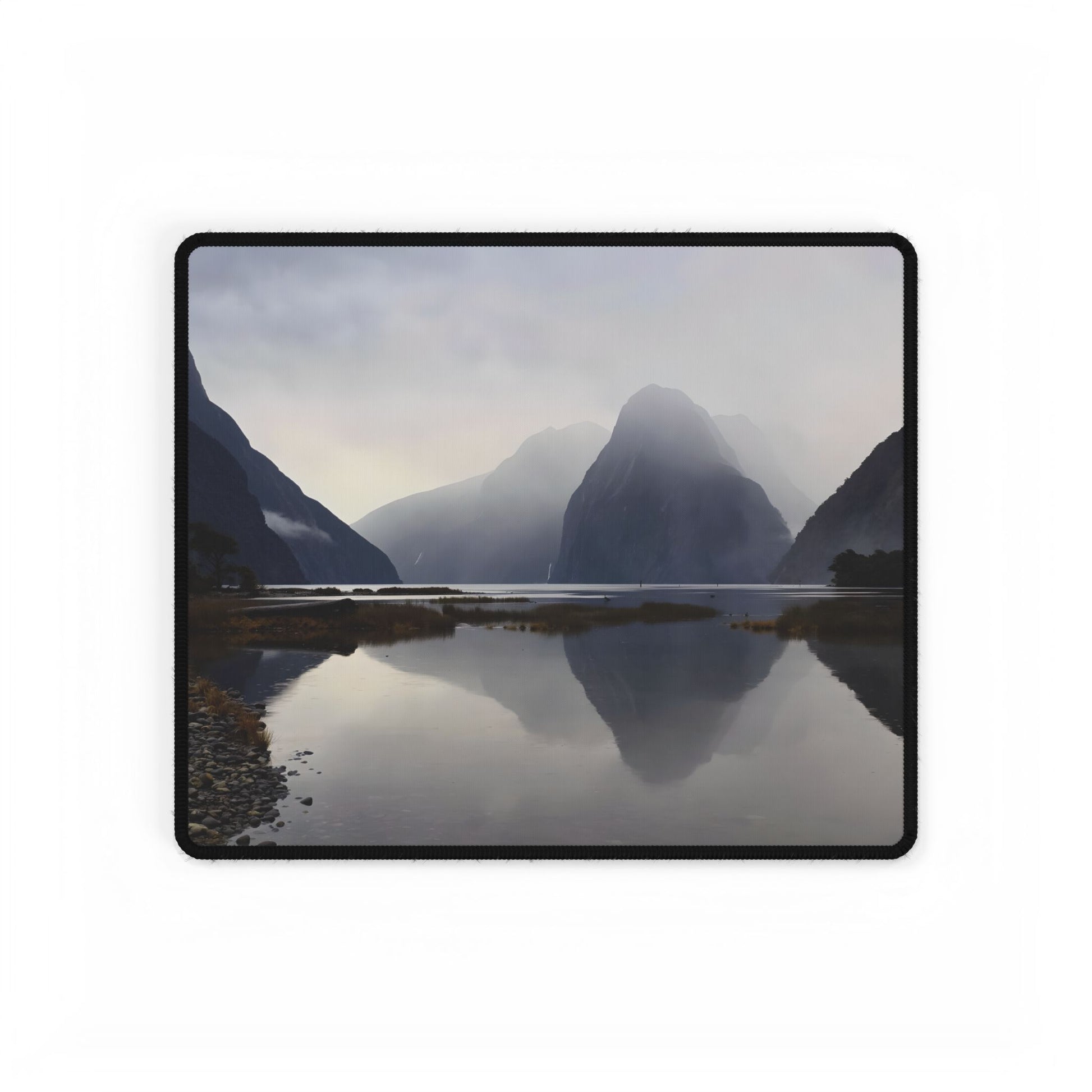 Misty Milford Sound Desk Mat 14.4" × 12.1"