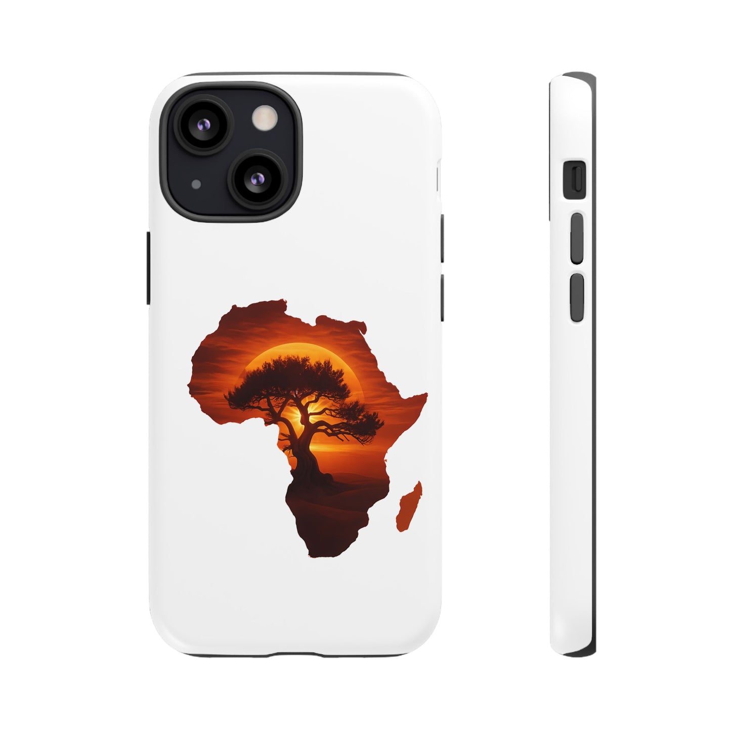 Unique Africa Map Sunset Phone Case iPhone 13 Mini Matte