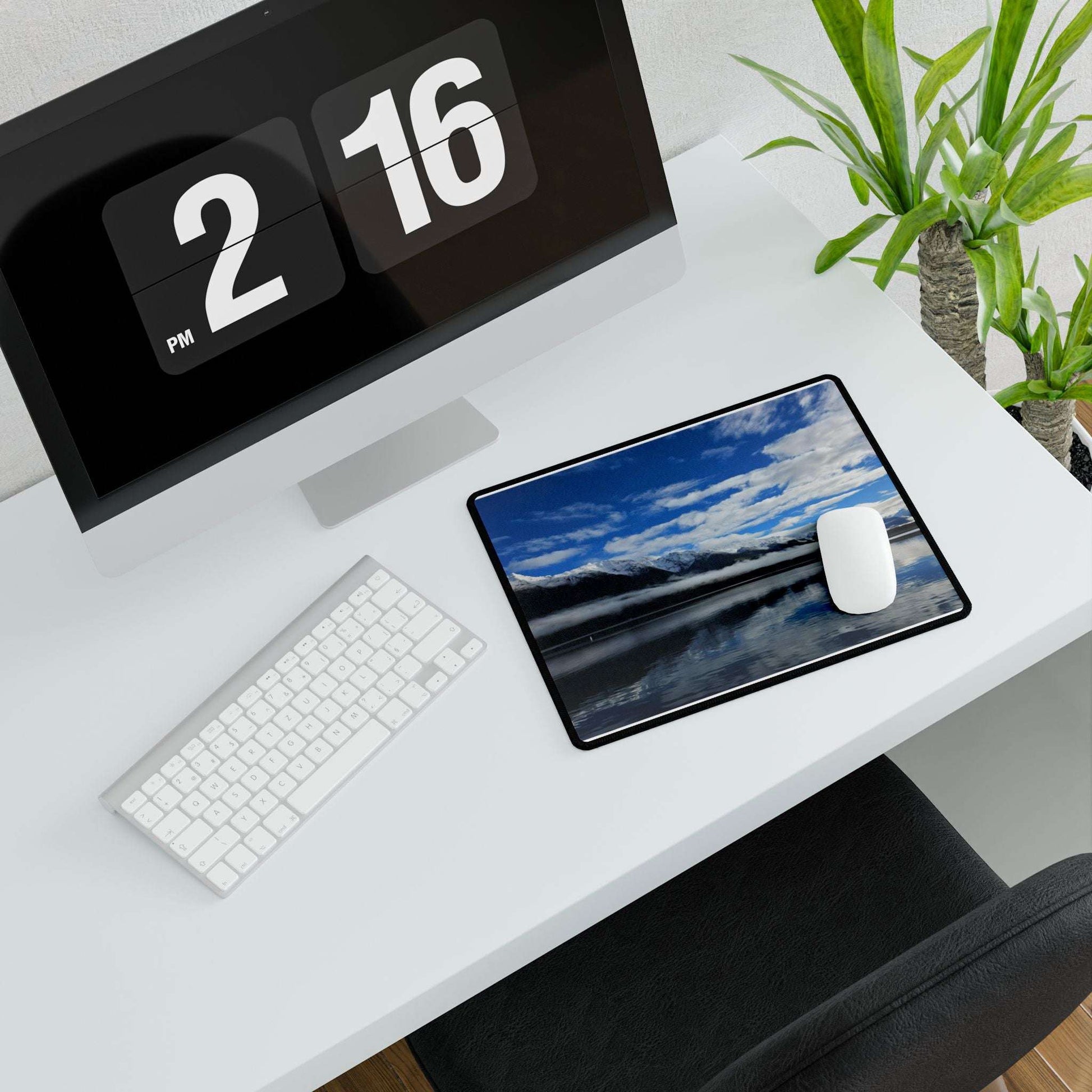 Snowy Mountain Desk Mat