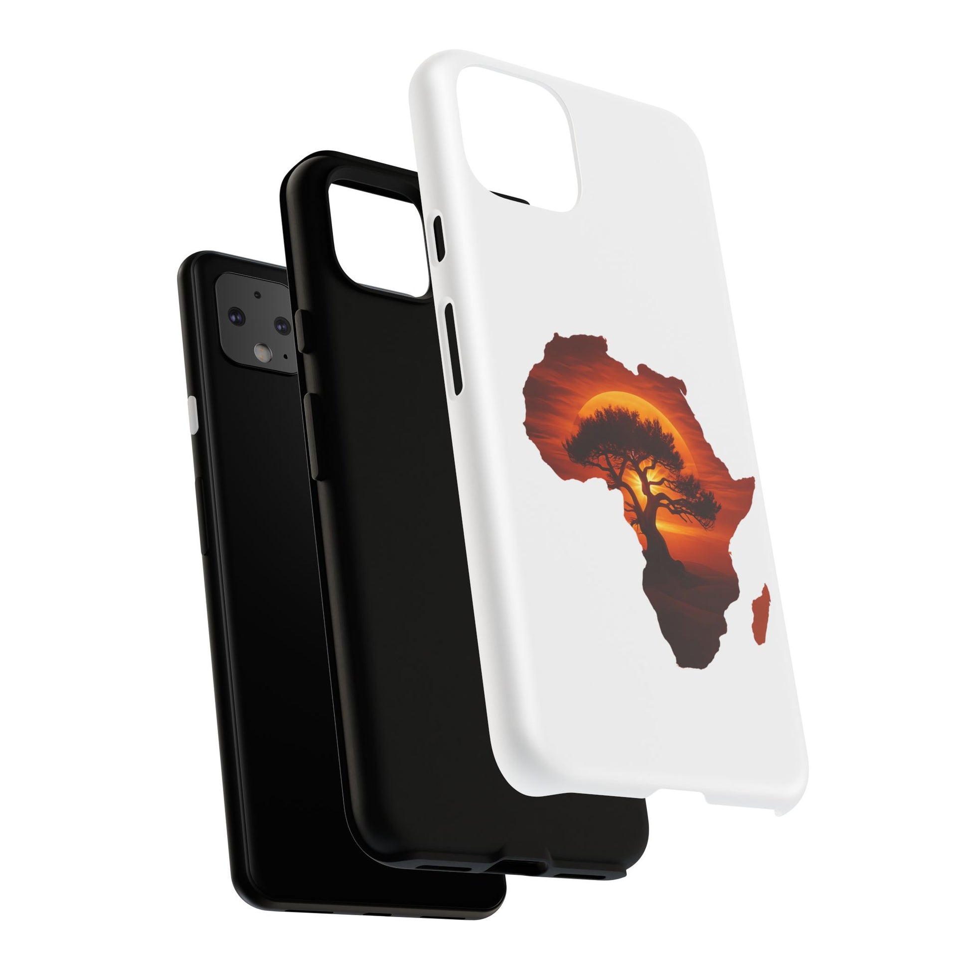 Unique Africa Map Sunset Phone Case