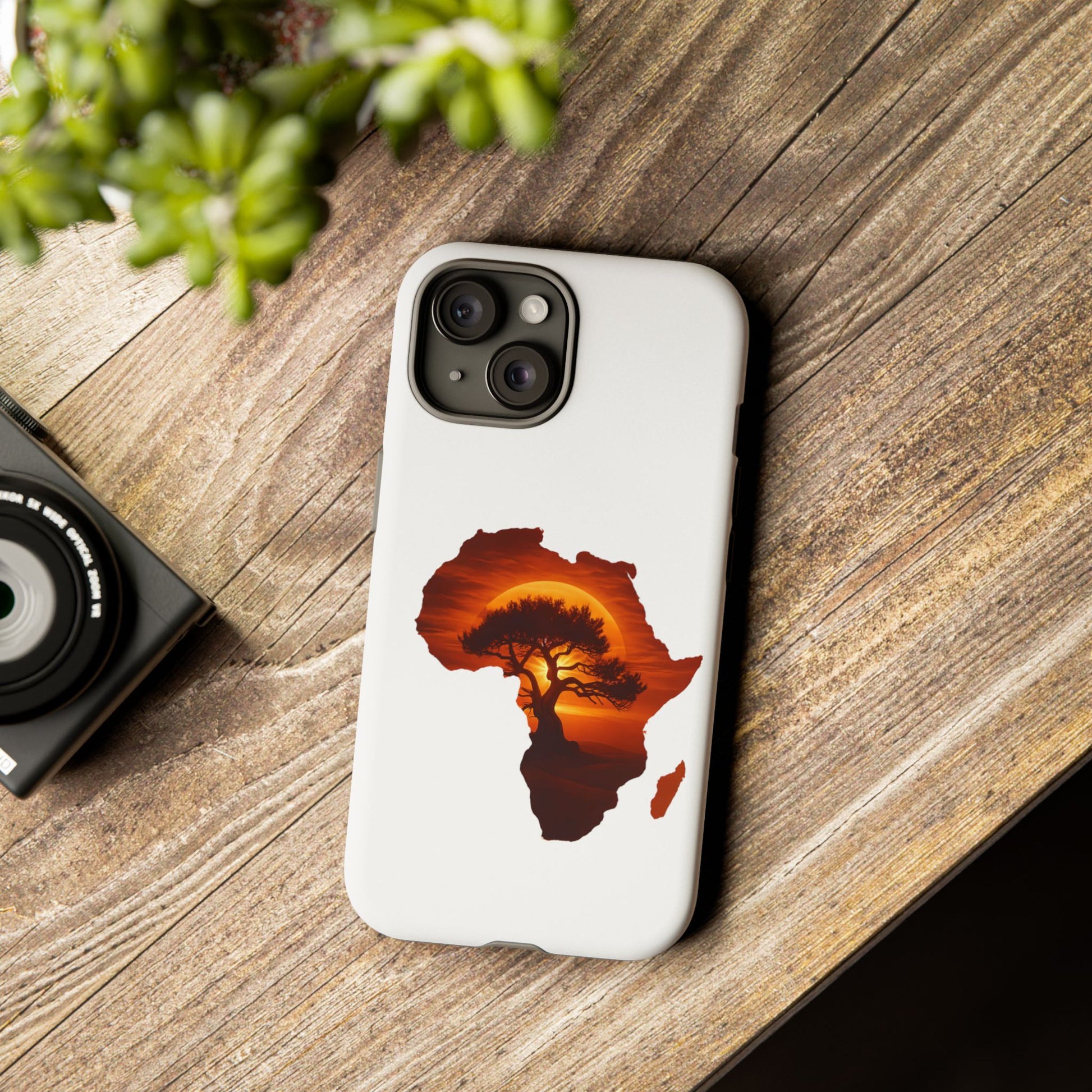 Unique Africa Map Sunset Phone Case