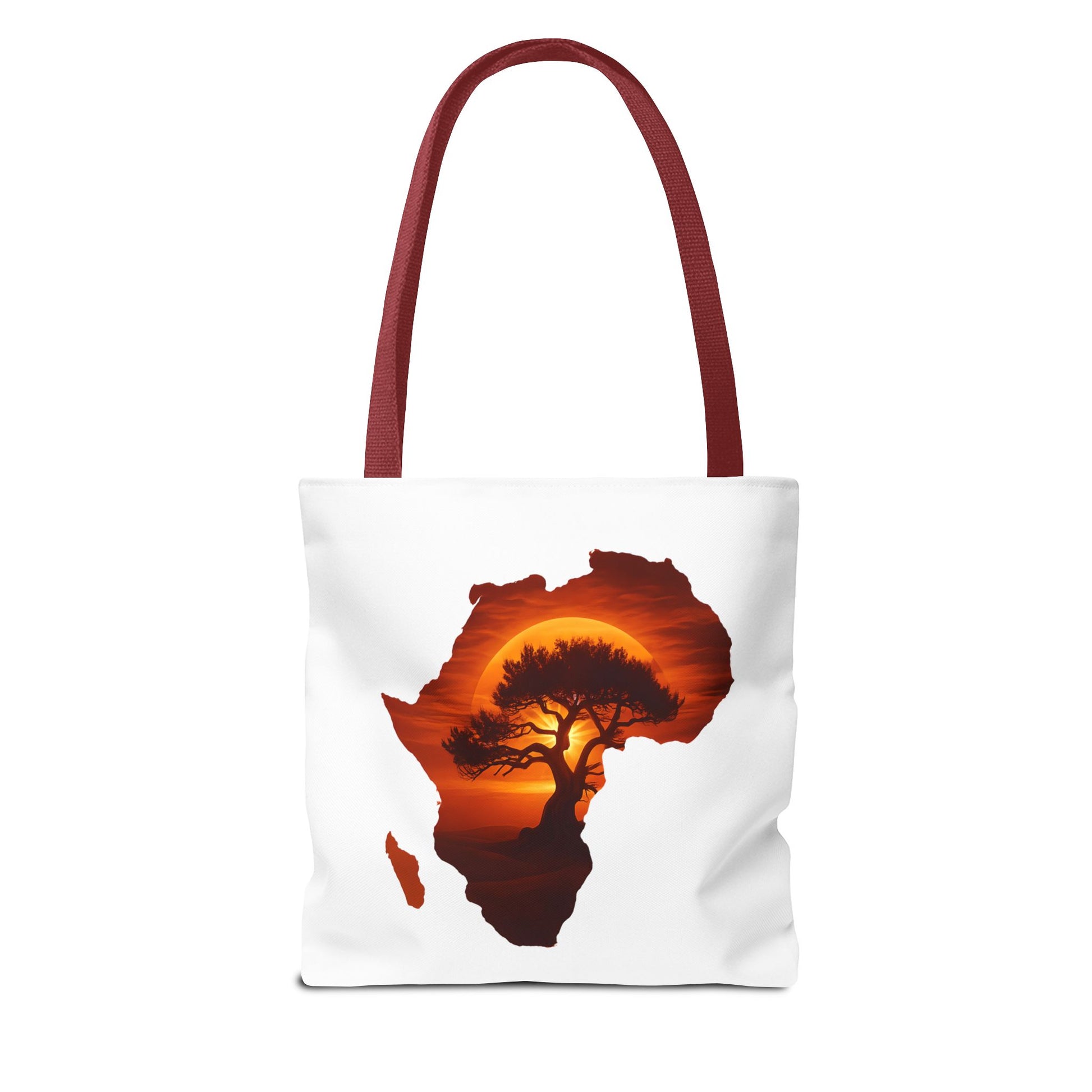 African Map Sunset Tote Bag