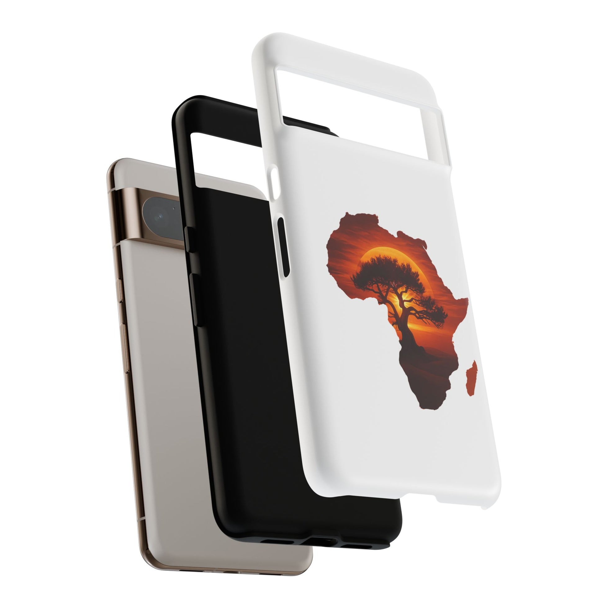 Unique Africa Map Sunset Phone Case