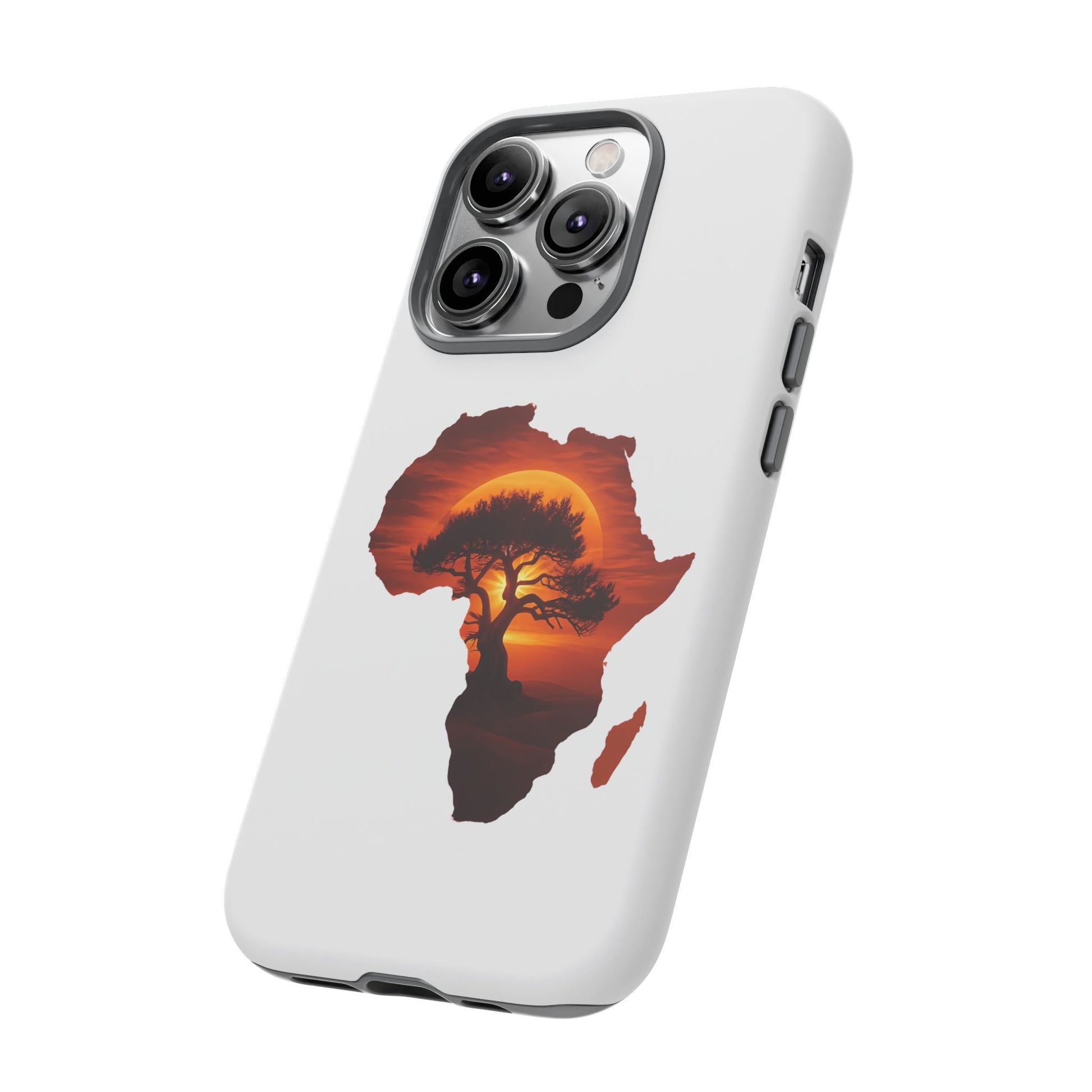 Unique Africa Map Sunset Phone Case