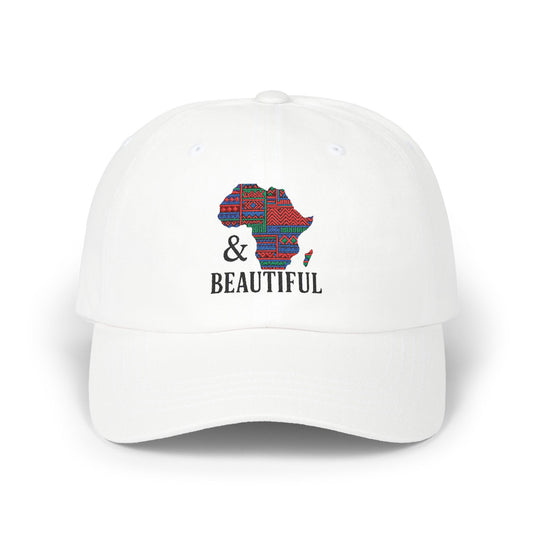 Stylish Africa Map Dad Cap White One size