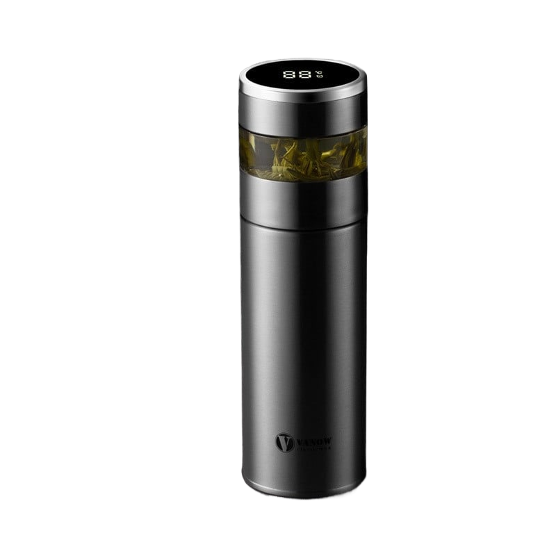 Smart Temperature Display Vacuum Insulated Cup with Tea Strainer