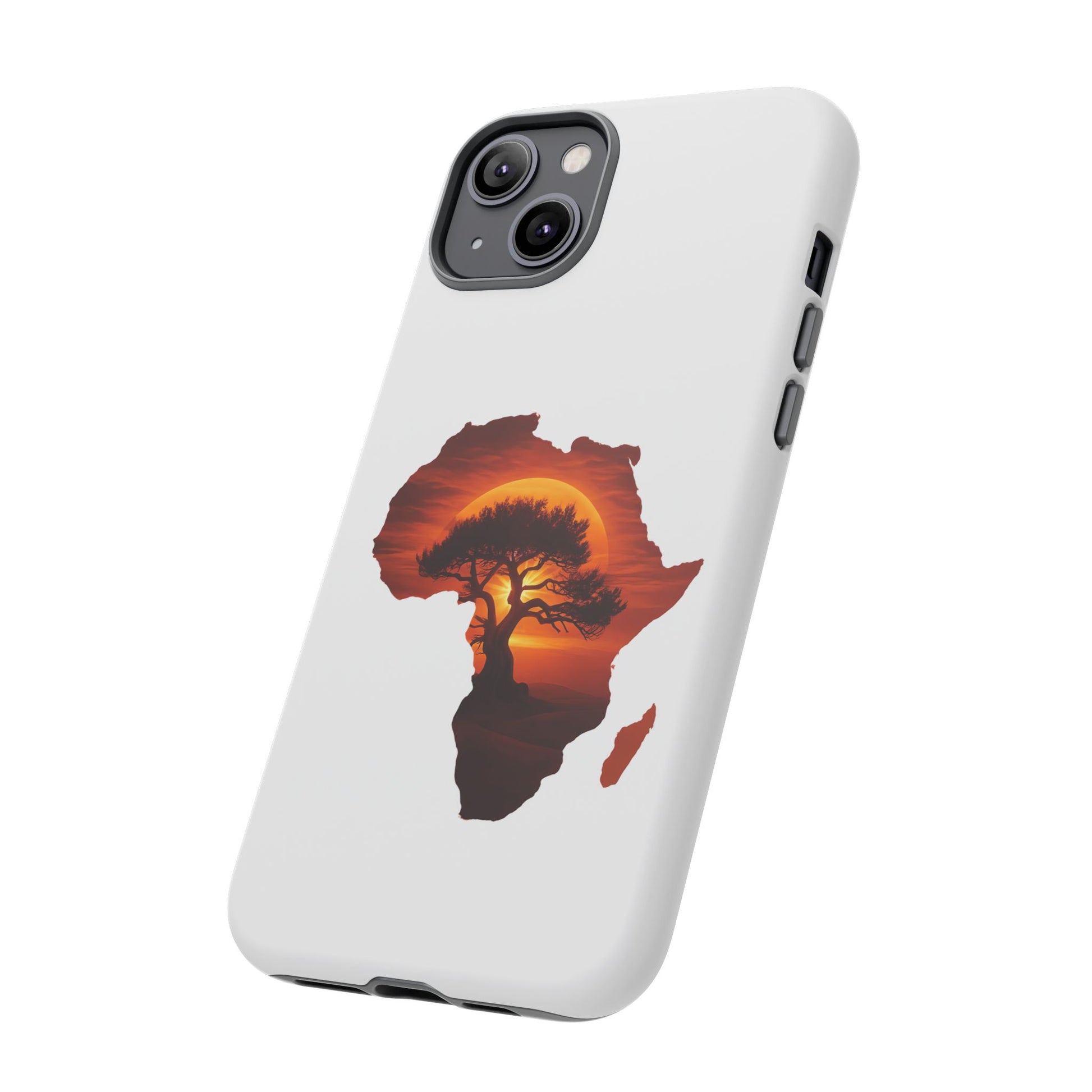 Unique Africa Map Sunset Phone Case