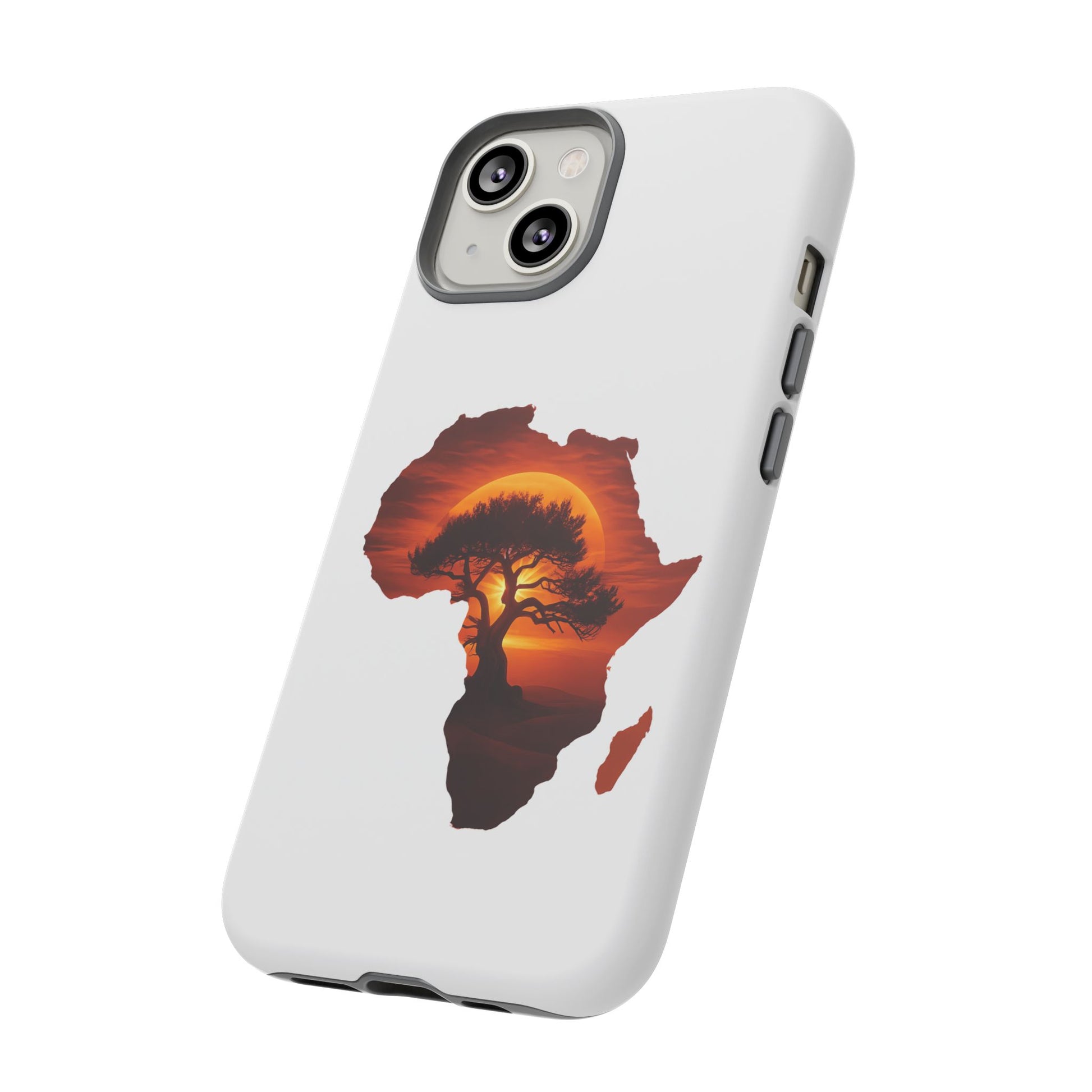 Unique Africa Map Sunset Phone Case